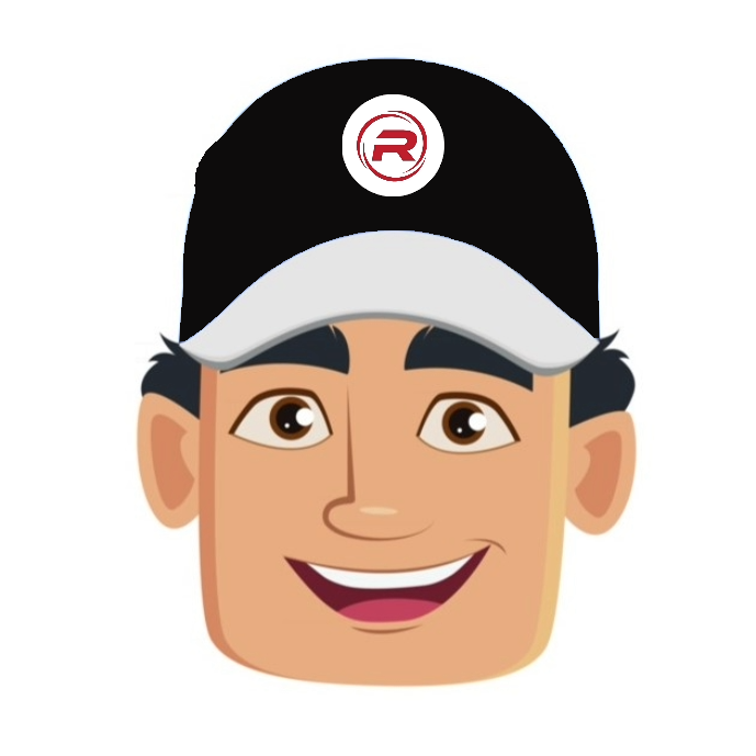 Icon of Rogue Man, the mascot of Rogue Pest Solutions, depicted in a confident stance symbolizing expert pest control services