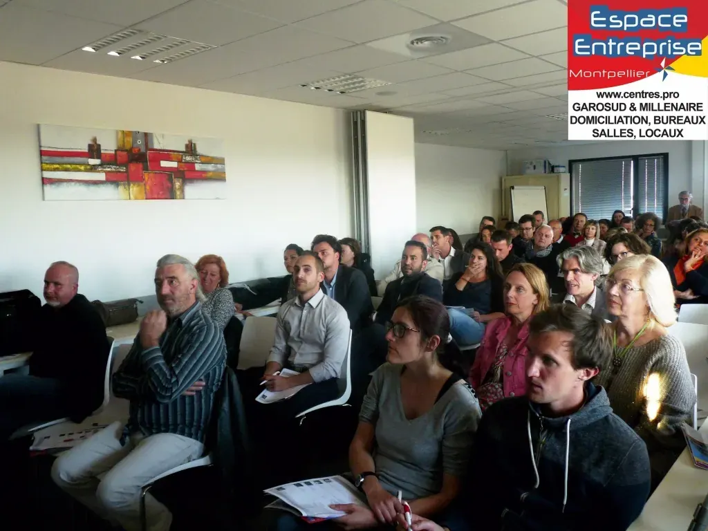 Afterwork Pitch Elevator Club LR avril 2017 à Montpellier : vue de la salle pendant l'événement
