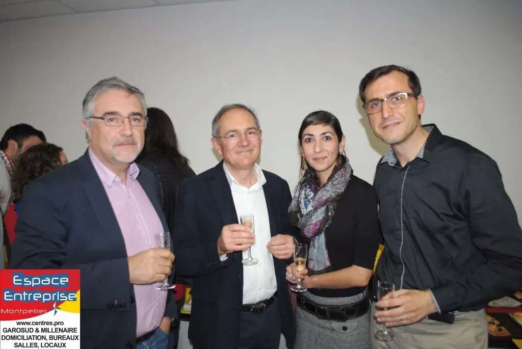 Afterwork Pitch Elevator Club LR décembre 2015 à Montpellier : photo de groupe des participants