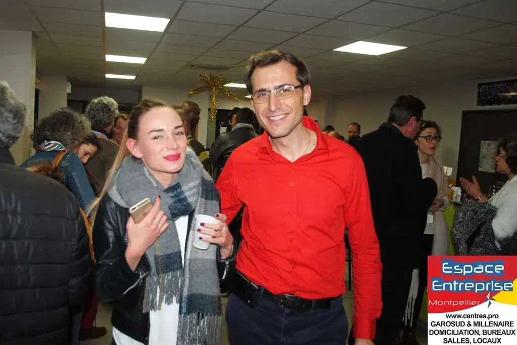 Afterwork Pitch Elevator Club LR décembre 2017 à Montpellier : photo de groupe des participants