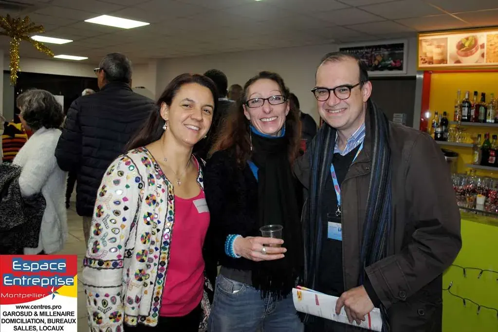Afterwork Pitch Elevator Club LR décembre 2017 à Montpellier : photo de groupe des participants
