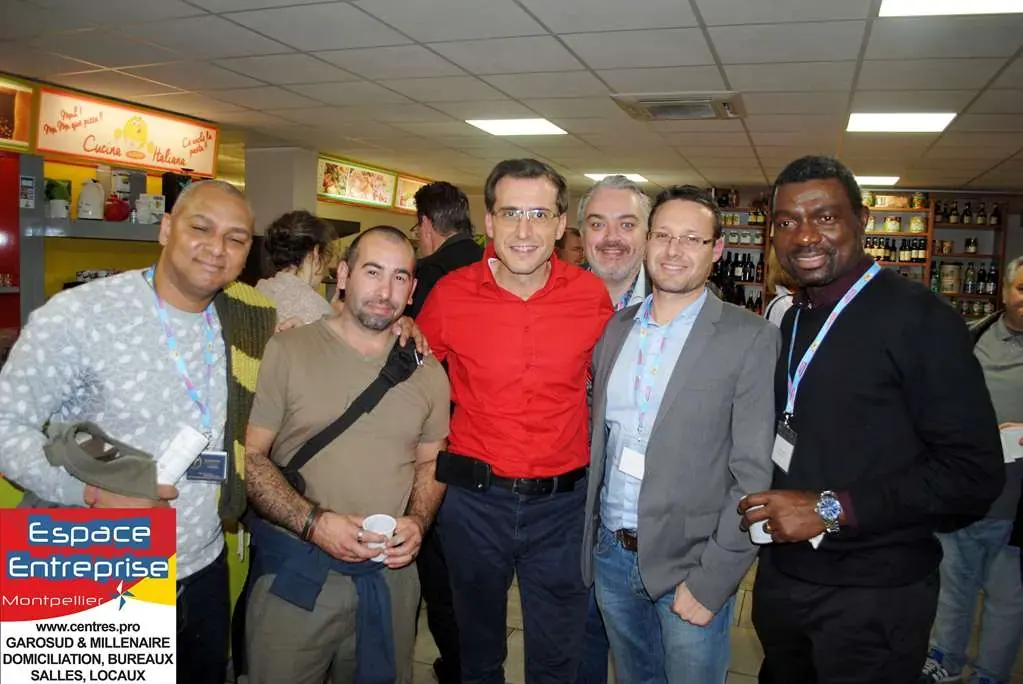 Afterwork Pitch Elevator Club LR décembre 2017 à Montpellier : photo de groupe des participants