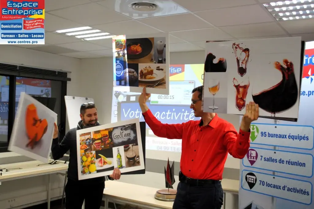 Afterwork Pitch Elevator Club LR février 2018 à Montpellier : remise du trophée du pitch de la soirée