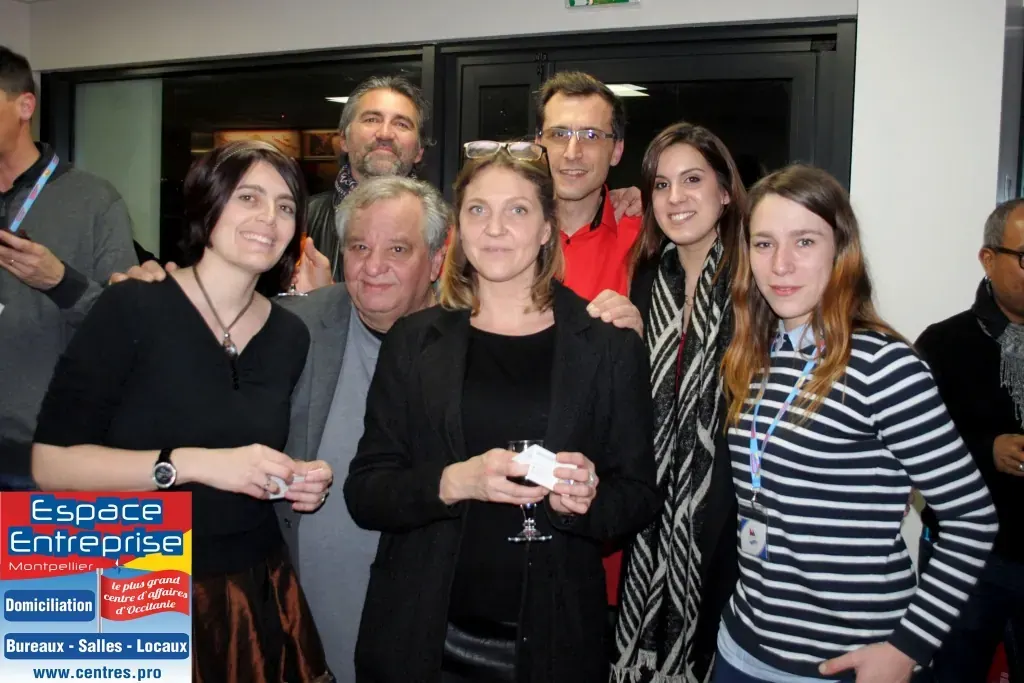 Afterwork Pitch Elevator Club LR février 2018 à Montpellier : photo de groupe des participants