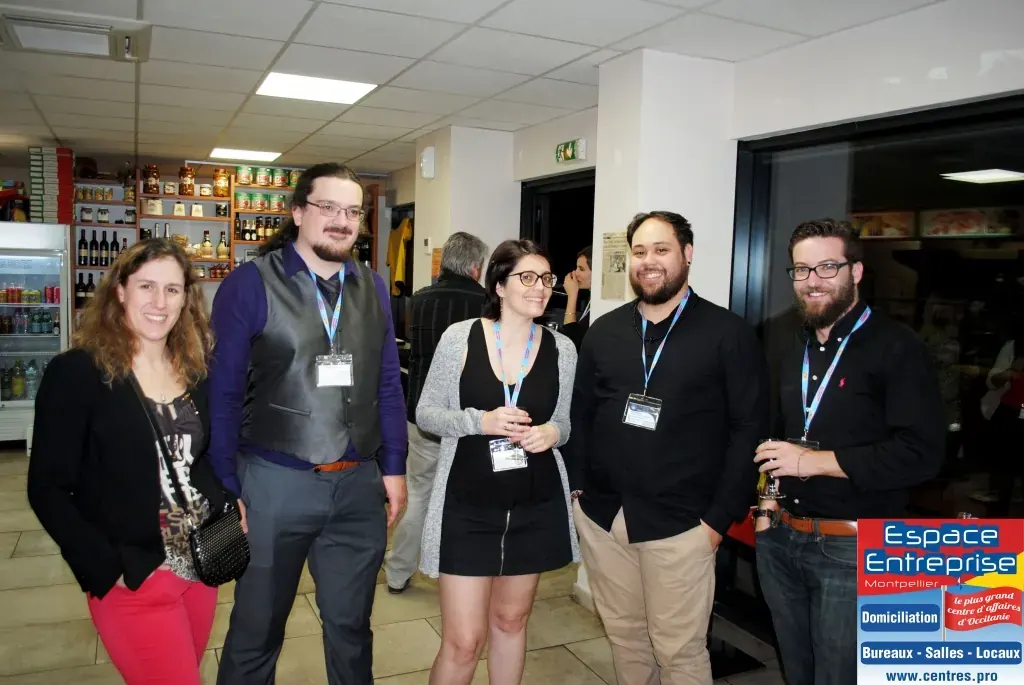 Afterwork Pitch Elevator Club LR avril 2018 à Montpellier : photo de groupe des participants