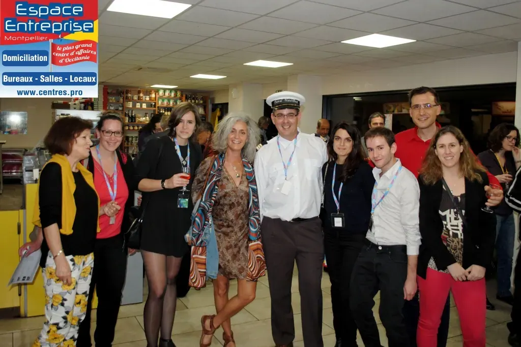 Afterwork Pitch Elevator Club LR avril 2018 à Montpellier : photo de groupe des participants