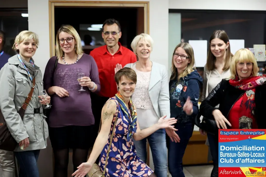 Afterwork Pitch Elevator Club LR avril 2019 à Montpellier : photo de groupe des participants