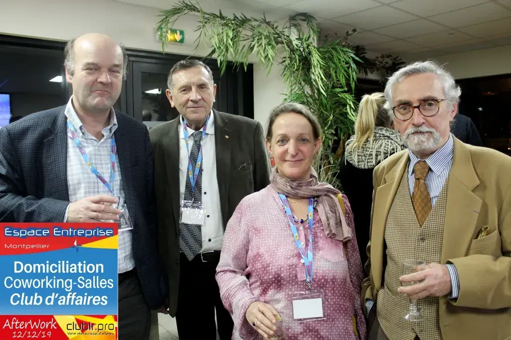 Afterwork Pitch Elevator Club LR décembre 2019 à Montpellier : photo de groupe des participants