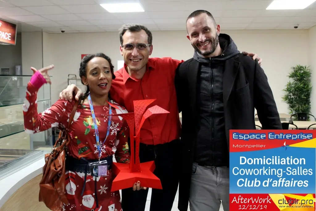 Afterwork Pitch Elevator Club LR décembre 2019 à Montpellier : photobox souvenir de la soirée