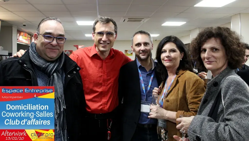 Afterwork Pitch Elevator Club LR février 2020 à Montpellier : photo de groupe des participants