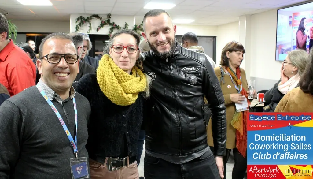 Afterwork Pitch Elevator Club LR février 2020 à Montpellier : photo de groupe des participants