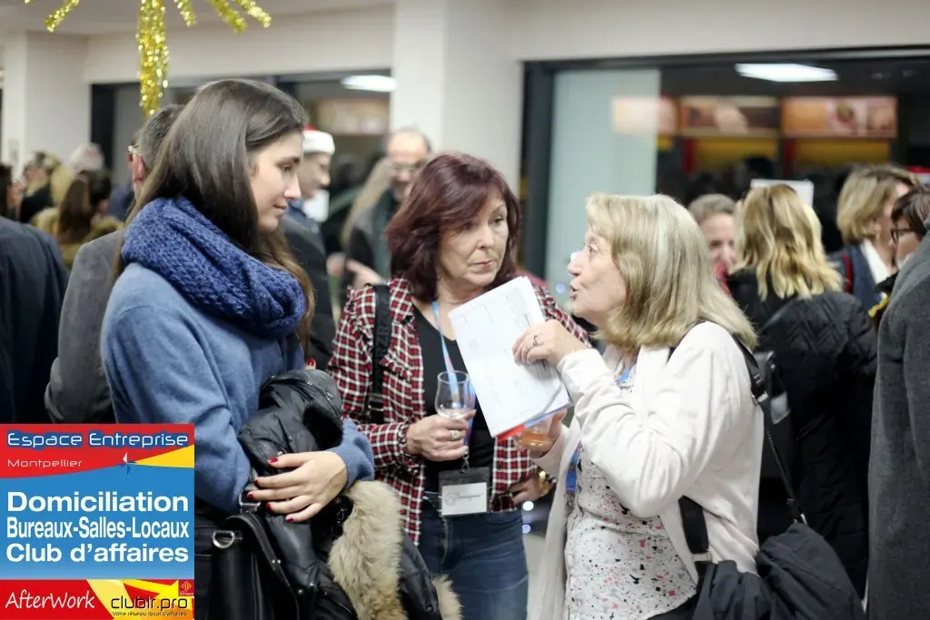 Afterwork Pitch Elevator Club LR décembre 2020 à Montpellier : moment de networking entre les participants