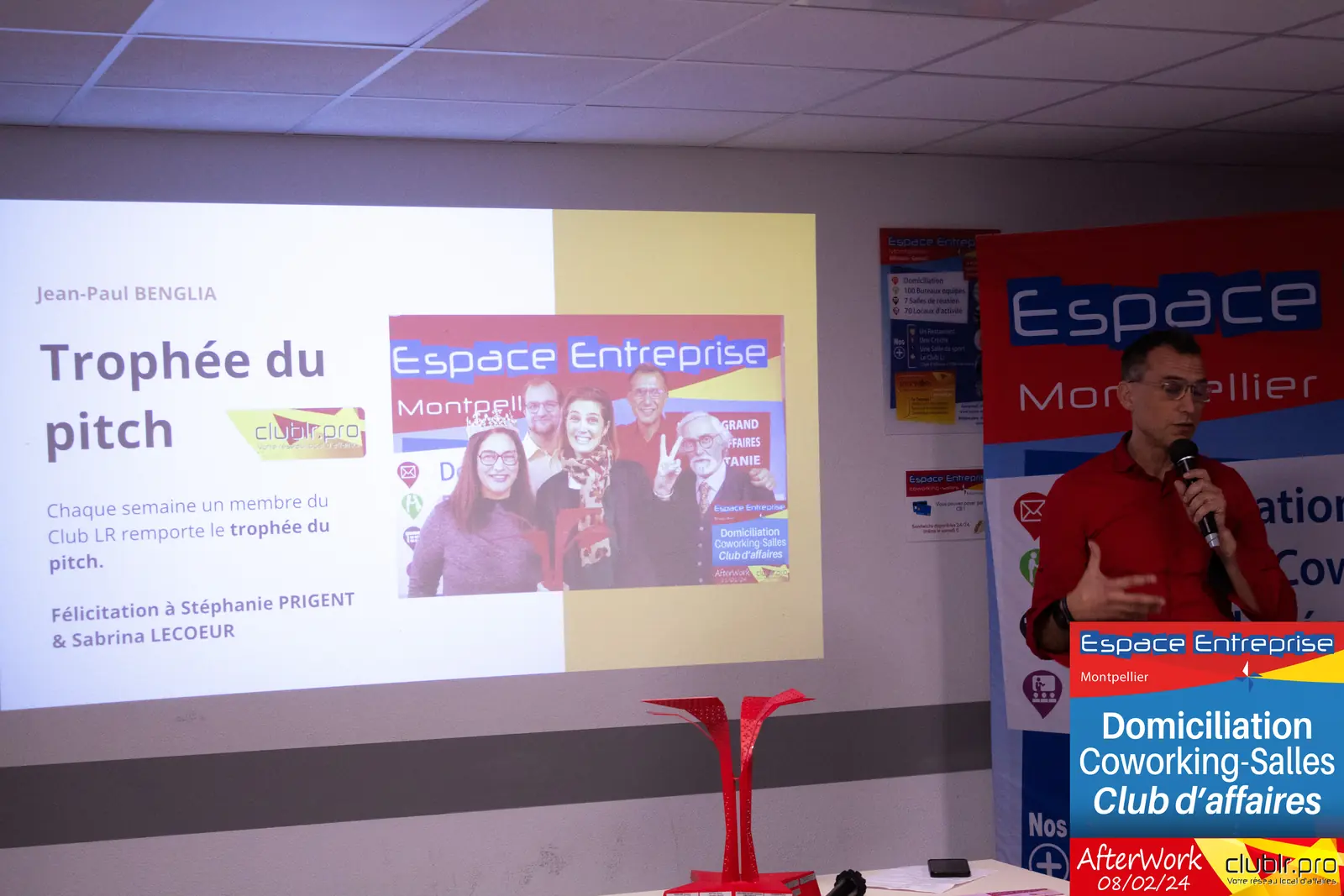 Afterwork Pitch Elevator Club LR février 2024 à Montpellier : ambiance de la soirée afterwork