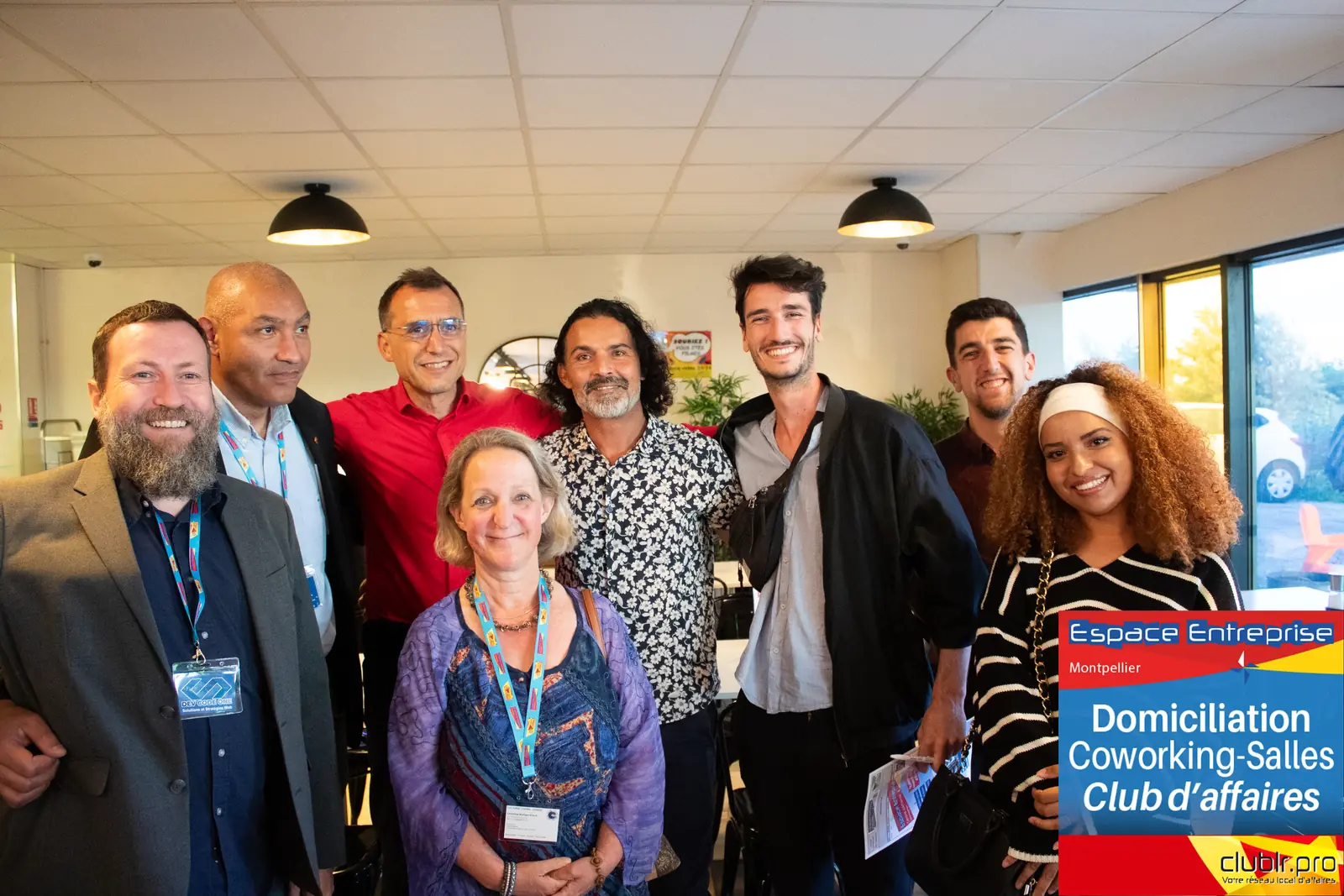 Afterwork Pitch Elevator Club LR mai 2024 à Montpellier : photo de groupe des participants
