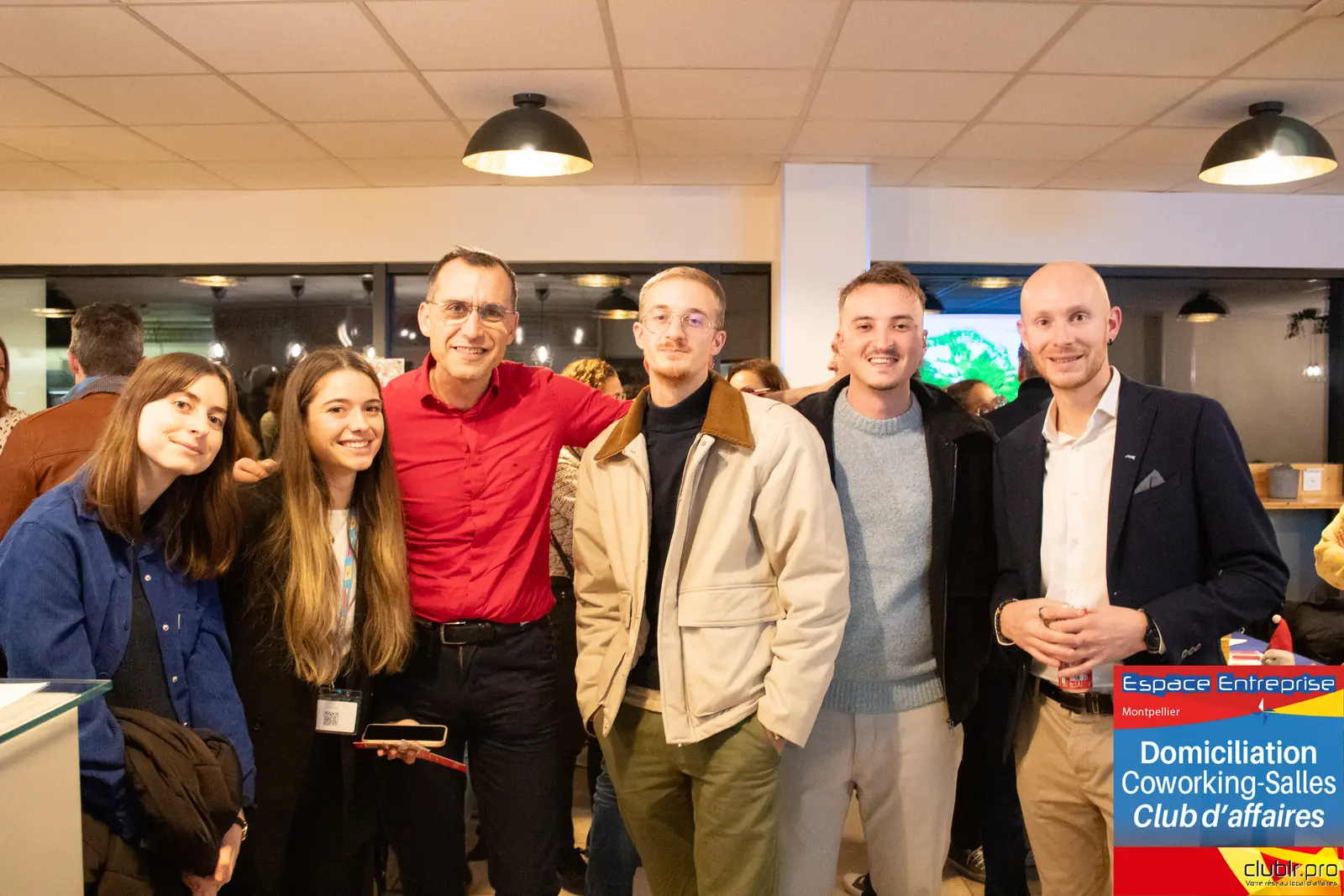 Afterwork Pitch Elevator Club LR décembre 2024 à Montpellier : photo de groupe des participants