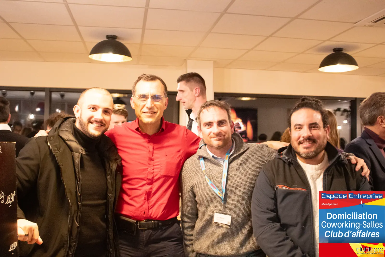 Afterwork Pitch Elevator Club LR janvier 2025 à Montpellier : photo de groupe des participants