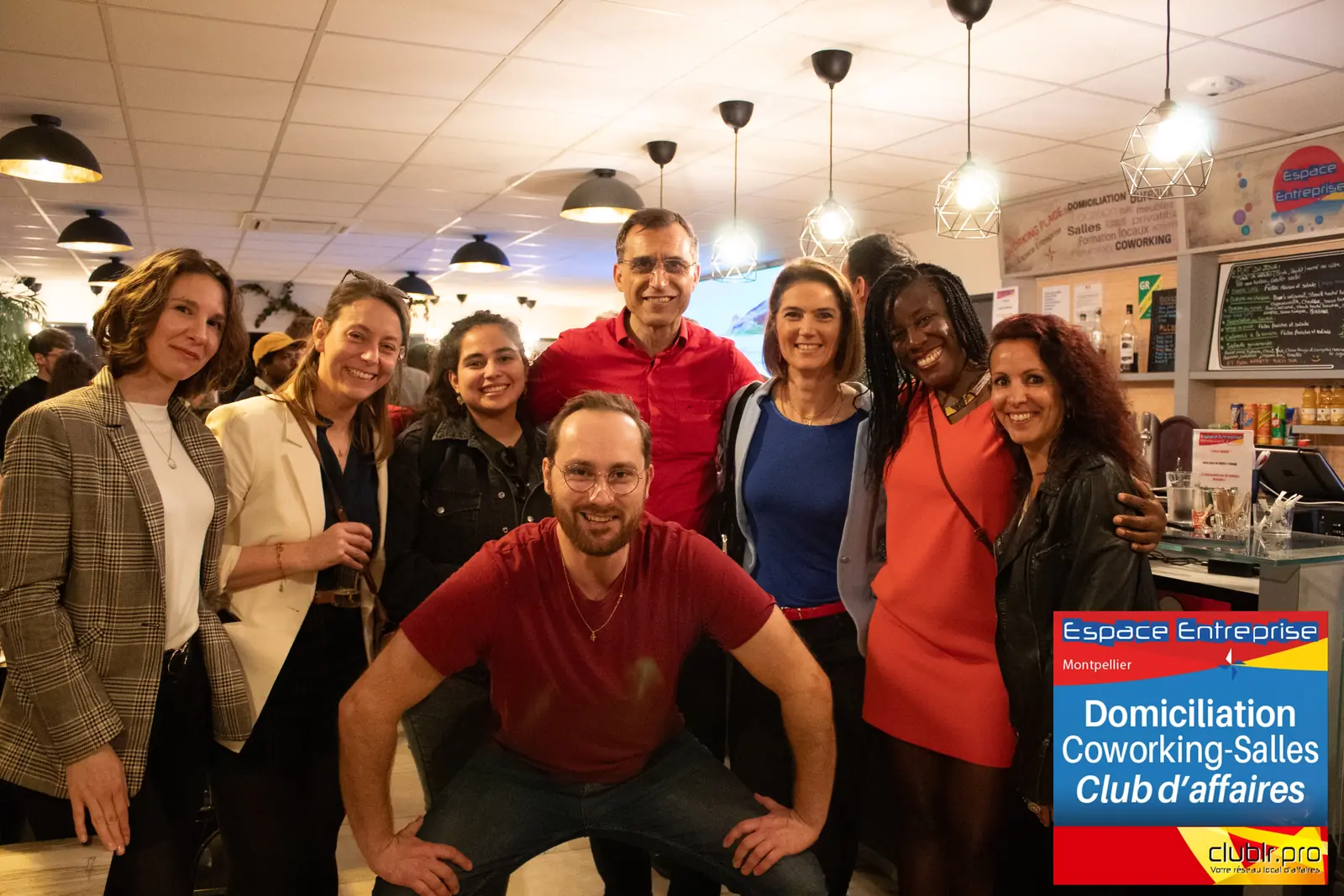 Afterwork Pitch Elevator Club LR avril 2025 à Montpellier : photo de groupe des participants