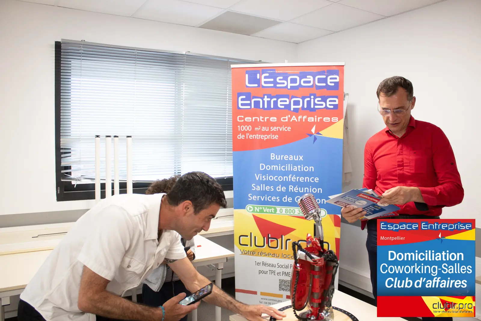 Afterwork Pitch Elevator Club LR mai 2025 à Montpellier : remise du trophée du pitch de la soirée