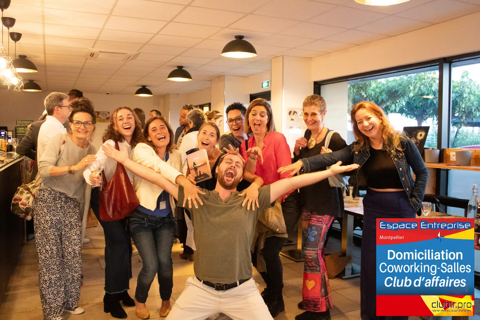 Afterwork Pitch Elevator Club LR mai 2025 à Montpellier : photo de groupe des participants