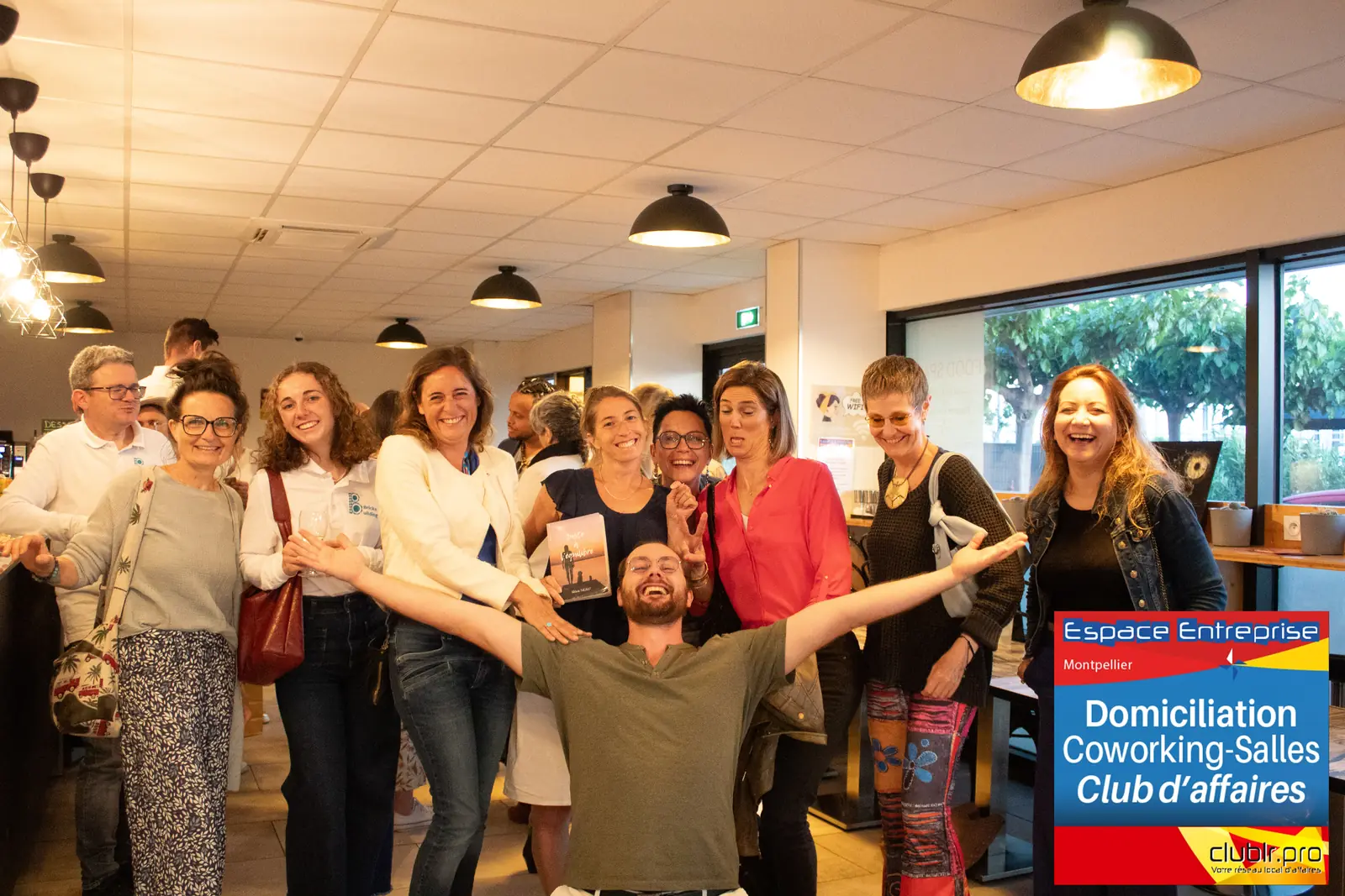 Afterwork Pitch Elevator Club LR mai 2025 à Montpellier : photo de groupe des participants