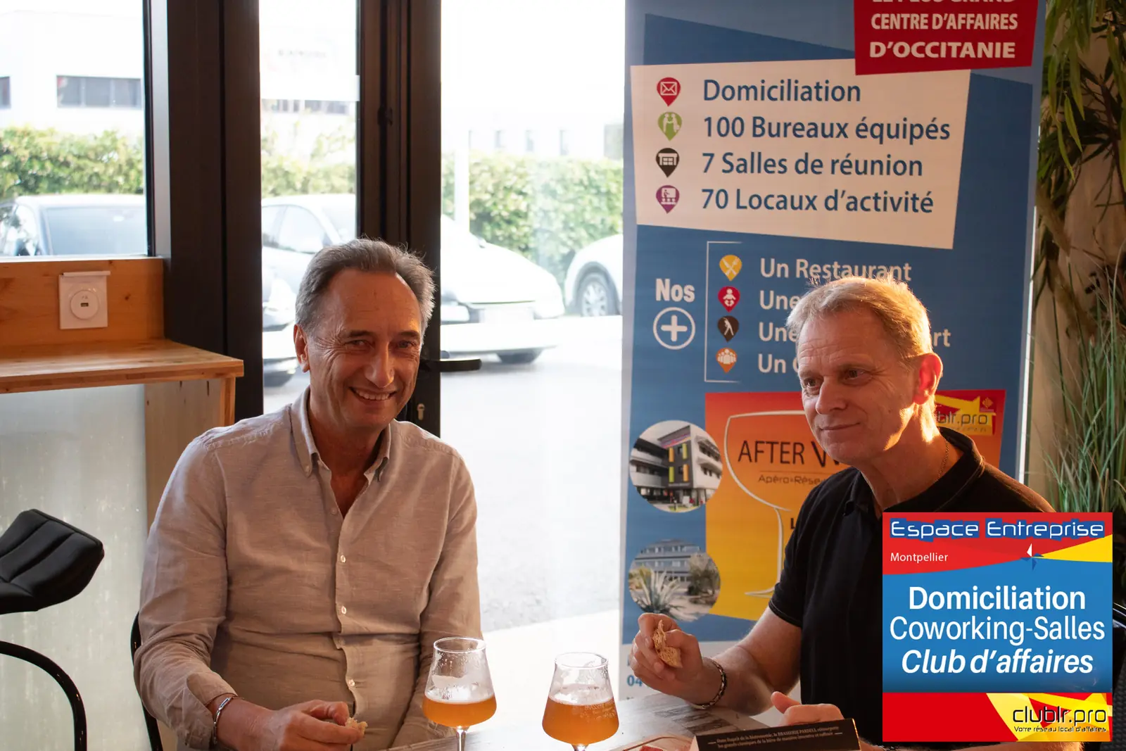 Afterwork Pitch Elevator Club LR juin 2025 à Montpellier : espace restauration et cocktail de la soirée