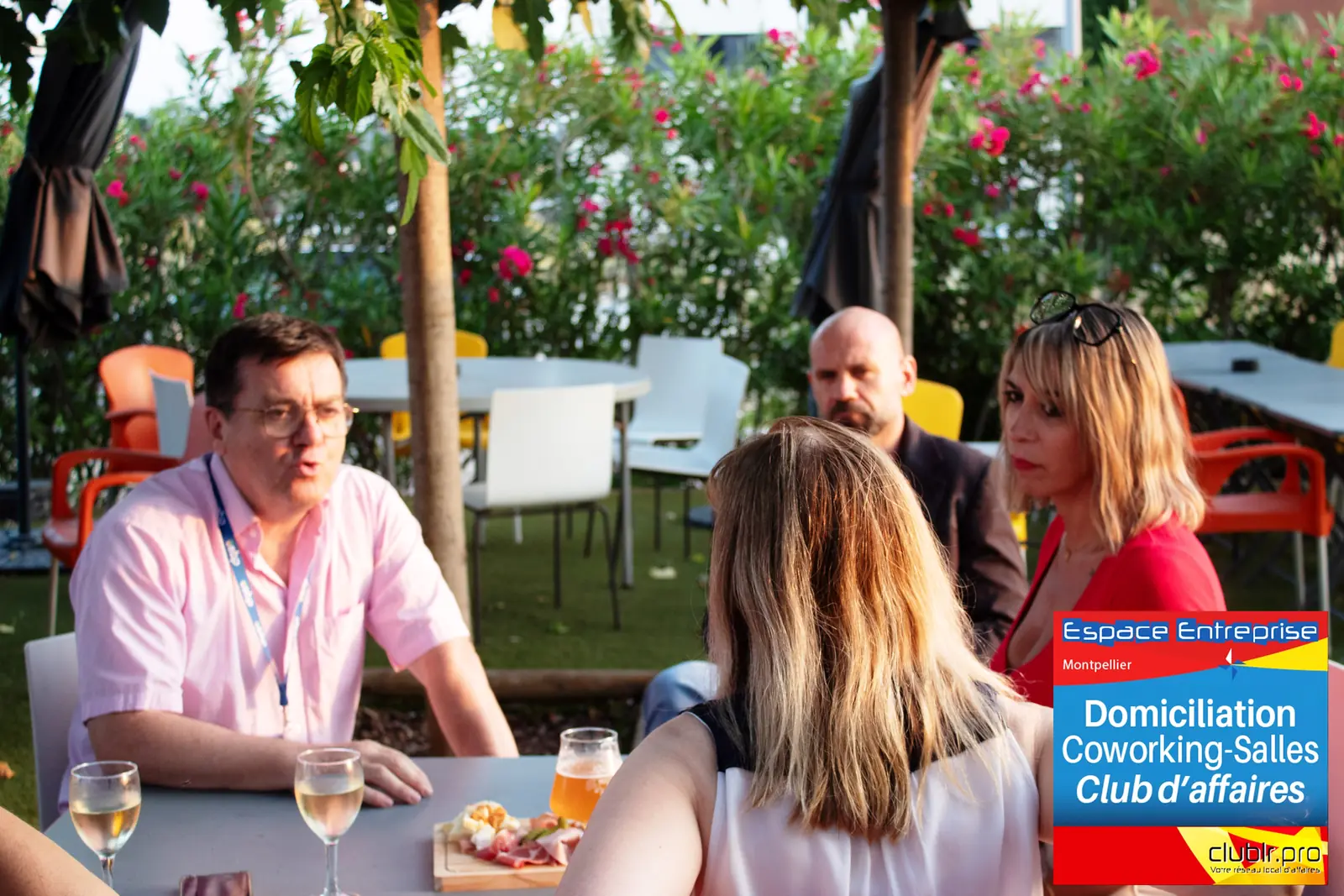 Afterwork Pitch Elevator Club LR juin 2025 à Montpellier : espace restauration et cocktail de la soirée