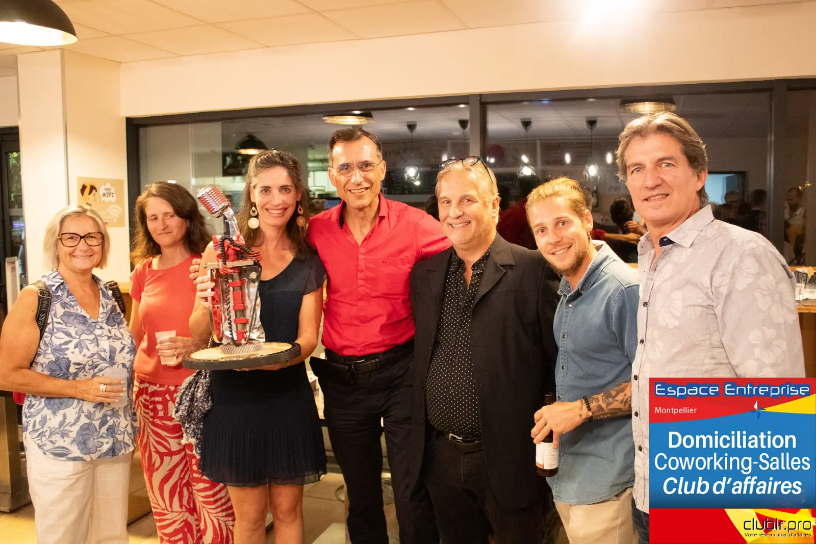 Afterwork Pitch Elevator Club LR septembre 2025 à Montpellier : photo de groupe des participants