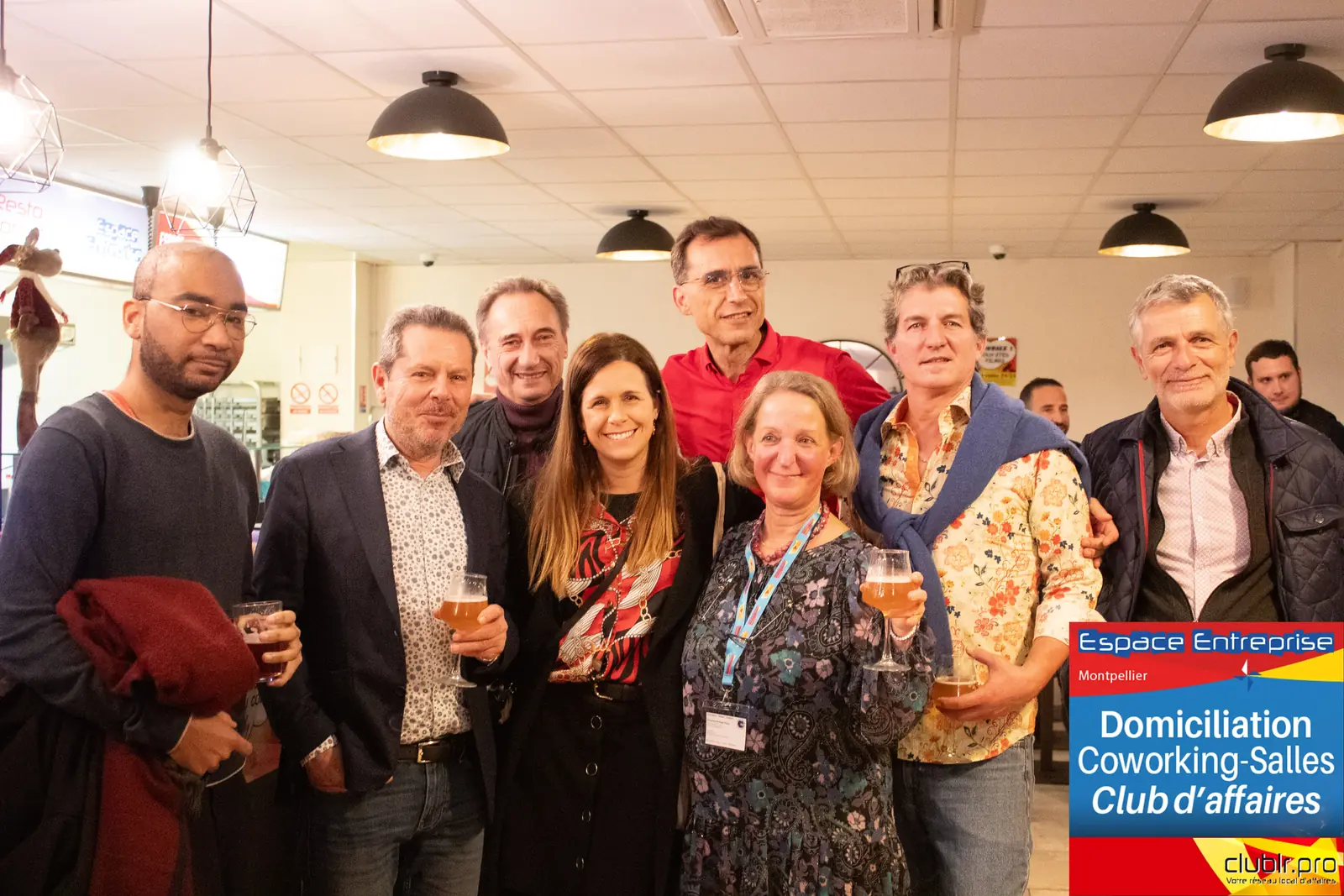 Afterwork Pitch Elevator Club LR décembre 2025 à Montpellier : photo de groupe des participants