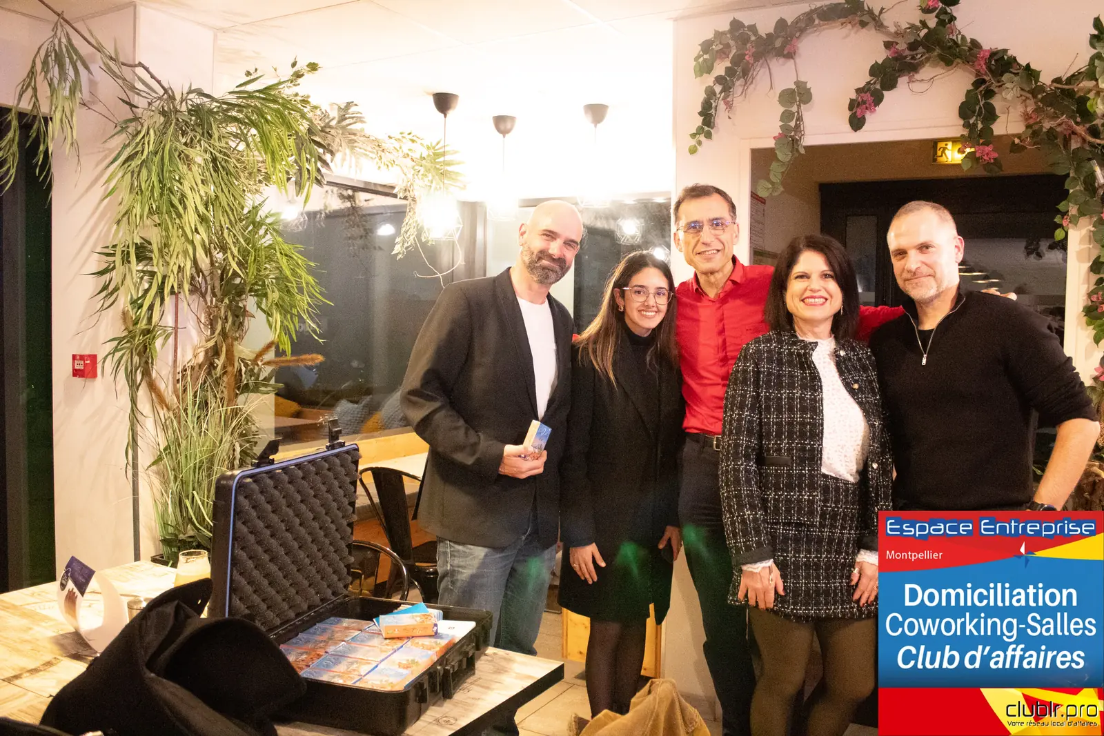 Afterwork Pitch Elevator Club LR décembre 2025 à Montpellier : photo de groupe des participants