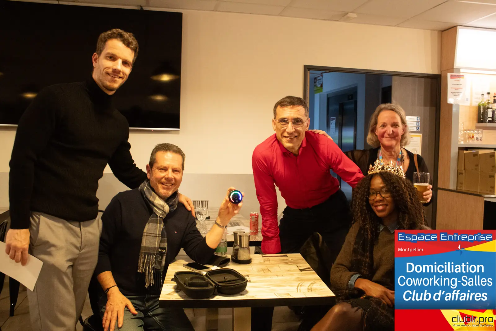Afterwork Pitch Elevator Club LR janvier 2026 à Montpellier : espace restauration et cocktail de la soirée