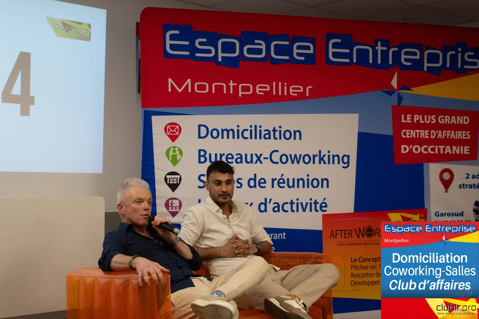 Afterwork Pitch Elevator Club LR janvier 2026 à Montpellier : moment de networking entre les participants