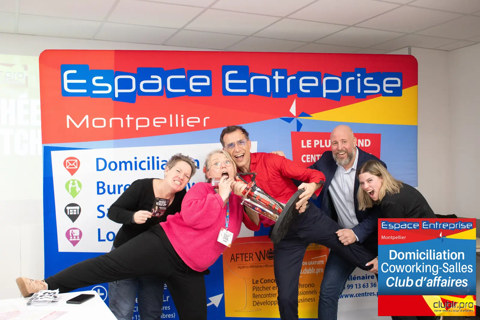Afterwork Pitch Elevator Club LR février 2026 à Montpellier : remise du trophée du pitch de la soirée