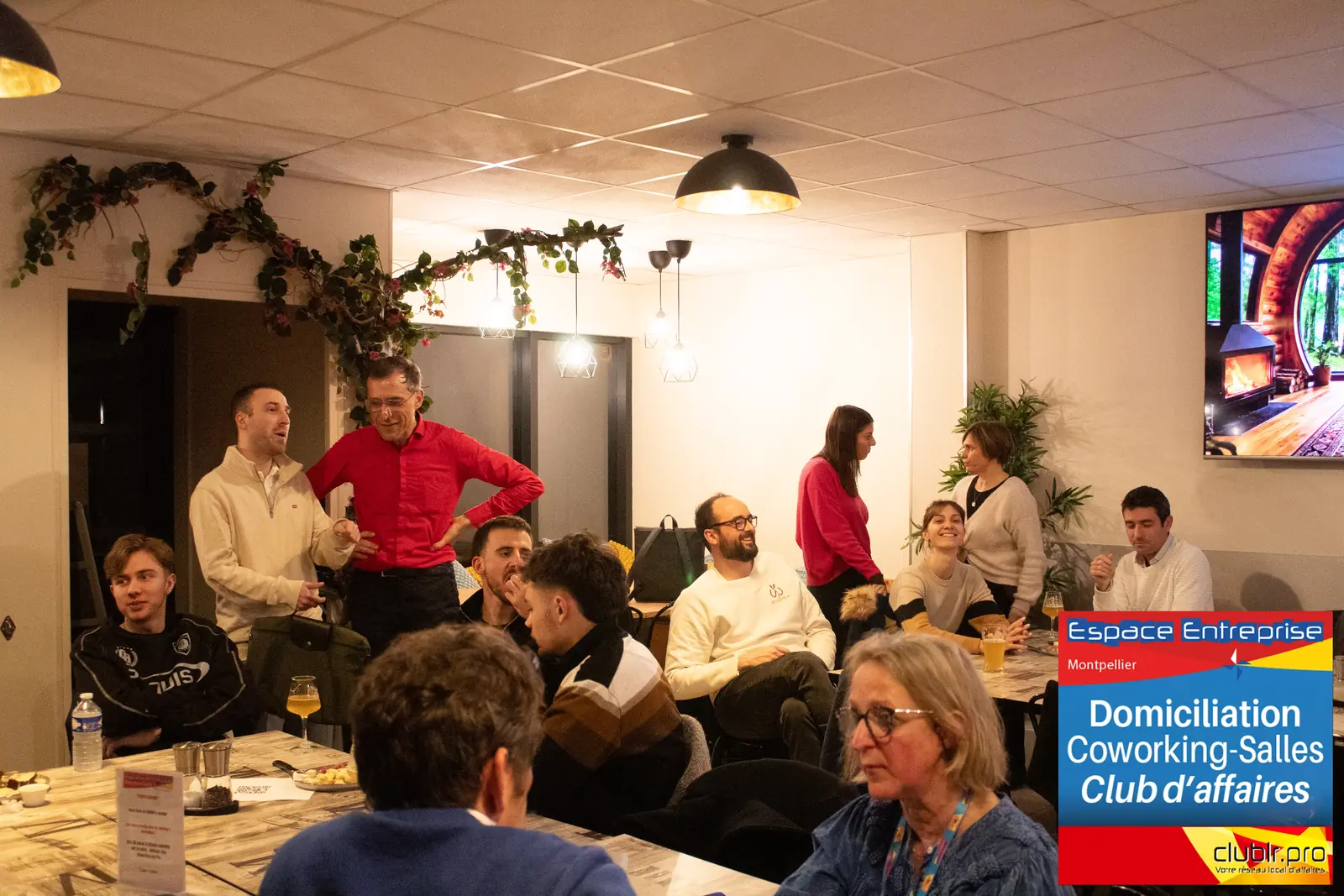 Afterwork Pitch Elevator Club LR février 2026 à Montpellier : vue de la salle pendant l'événement
