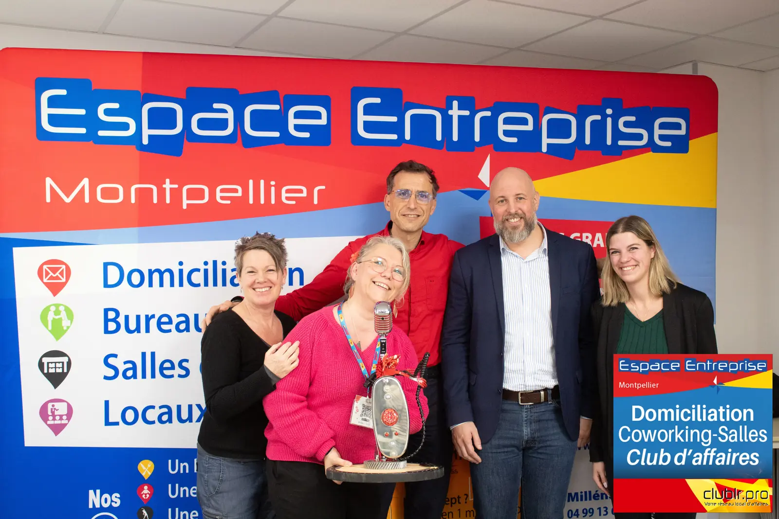 Afterwork Pitch Elevator Club LR février 2026 à Montpellier : remise du trophée du pitch de la soirée