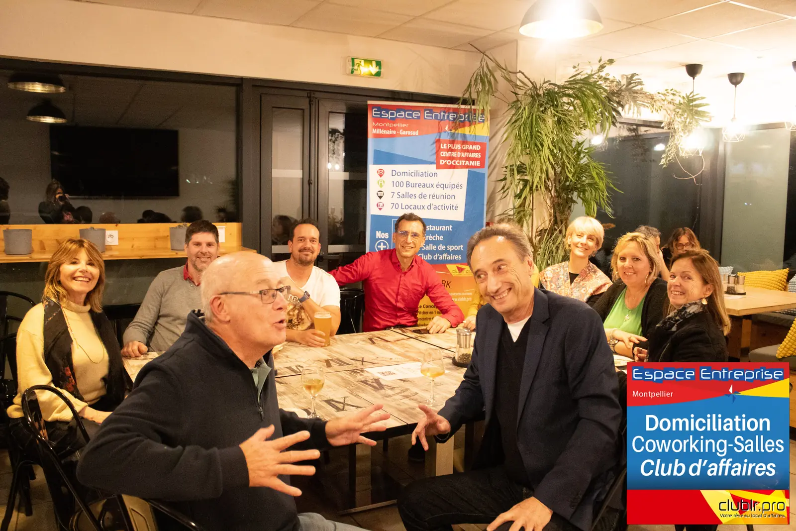 Afterwork Pitch Elevator Club LR mars 2026 à Montpellier : espace restauration et cocktail de la soirée