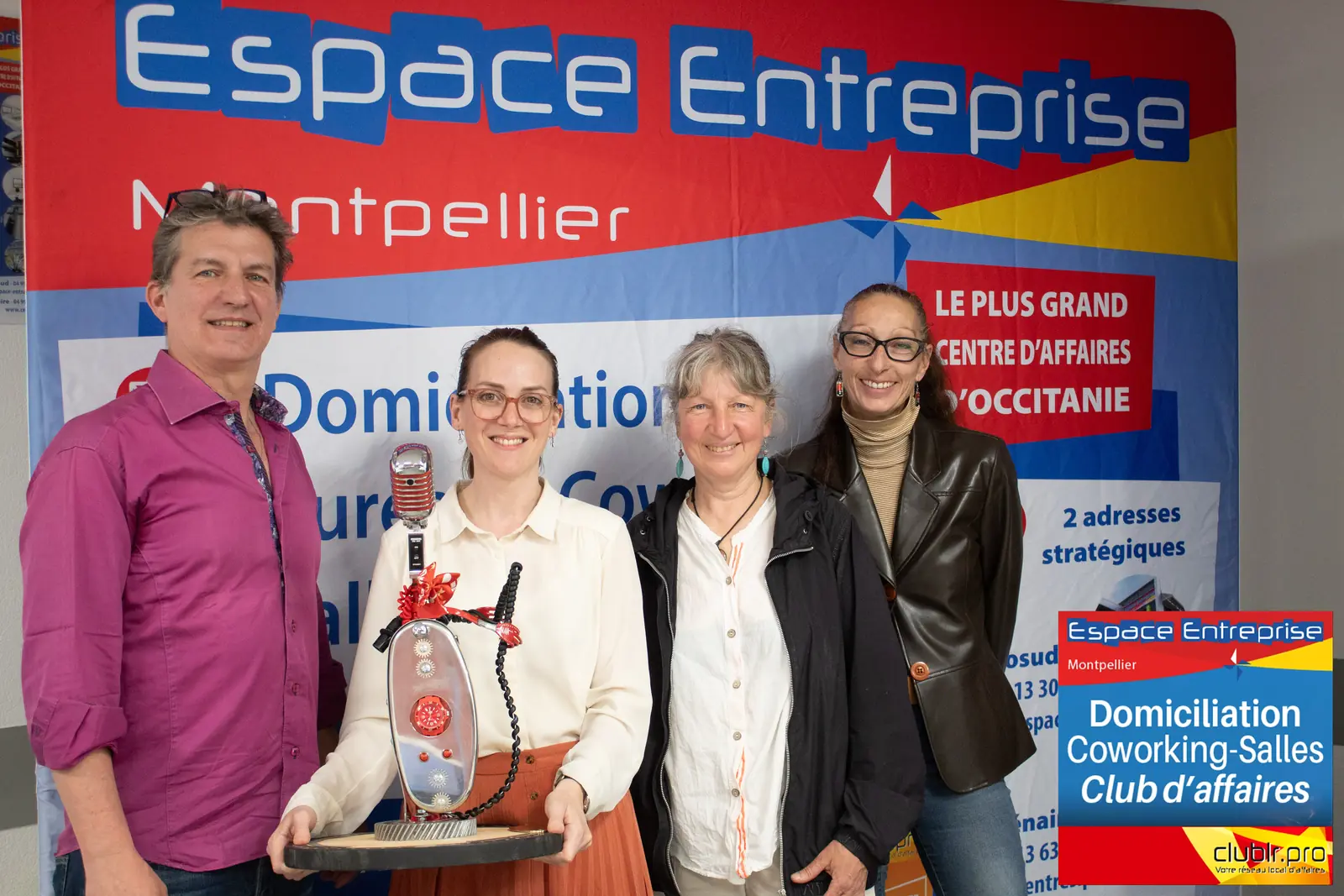 Afterwork Pitch Elevator Club LR avril 2026 à Montpellier : remise du trophée du pitch de la soirée