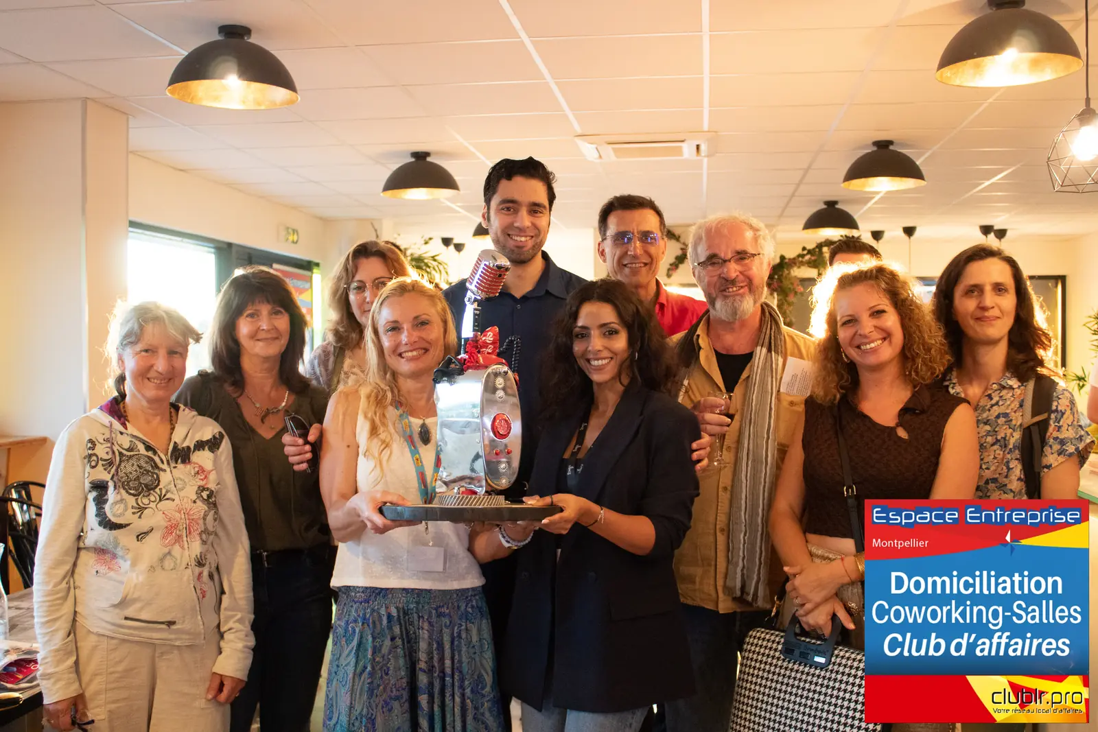 Afterwork Pitch Elevator Club LR mai 2026 à Montpellier : remise du trophée du pitch de la soirée