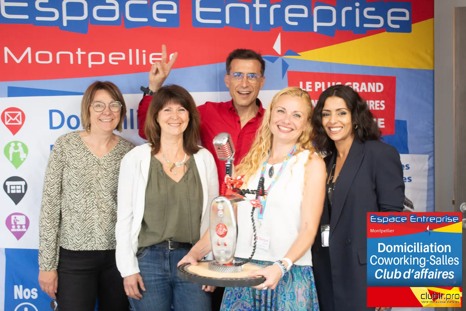 Afterwork Pitch Elevator Club LR mai 2026 à Montpellier : remise du trophée du pitch de la soirée