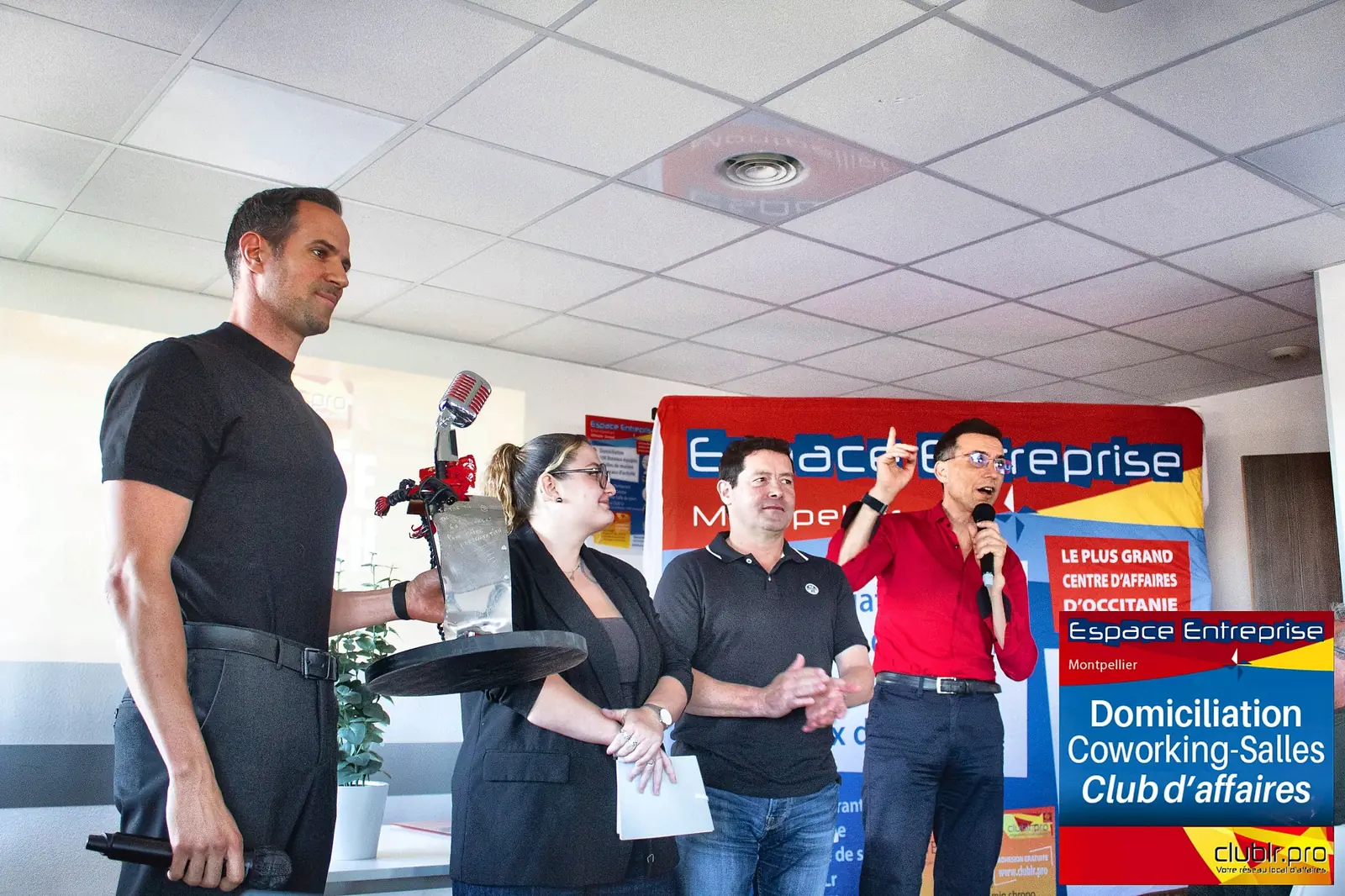 Afterwork Pitch Elevator Club LR juin 2026 à Montpellier : remise du trophée du pitch de la soirée