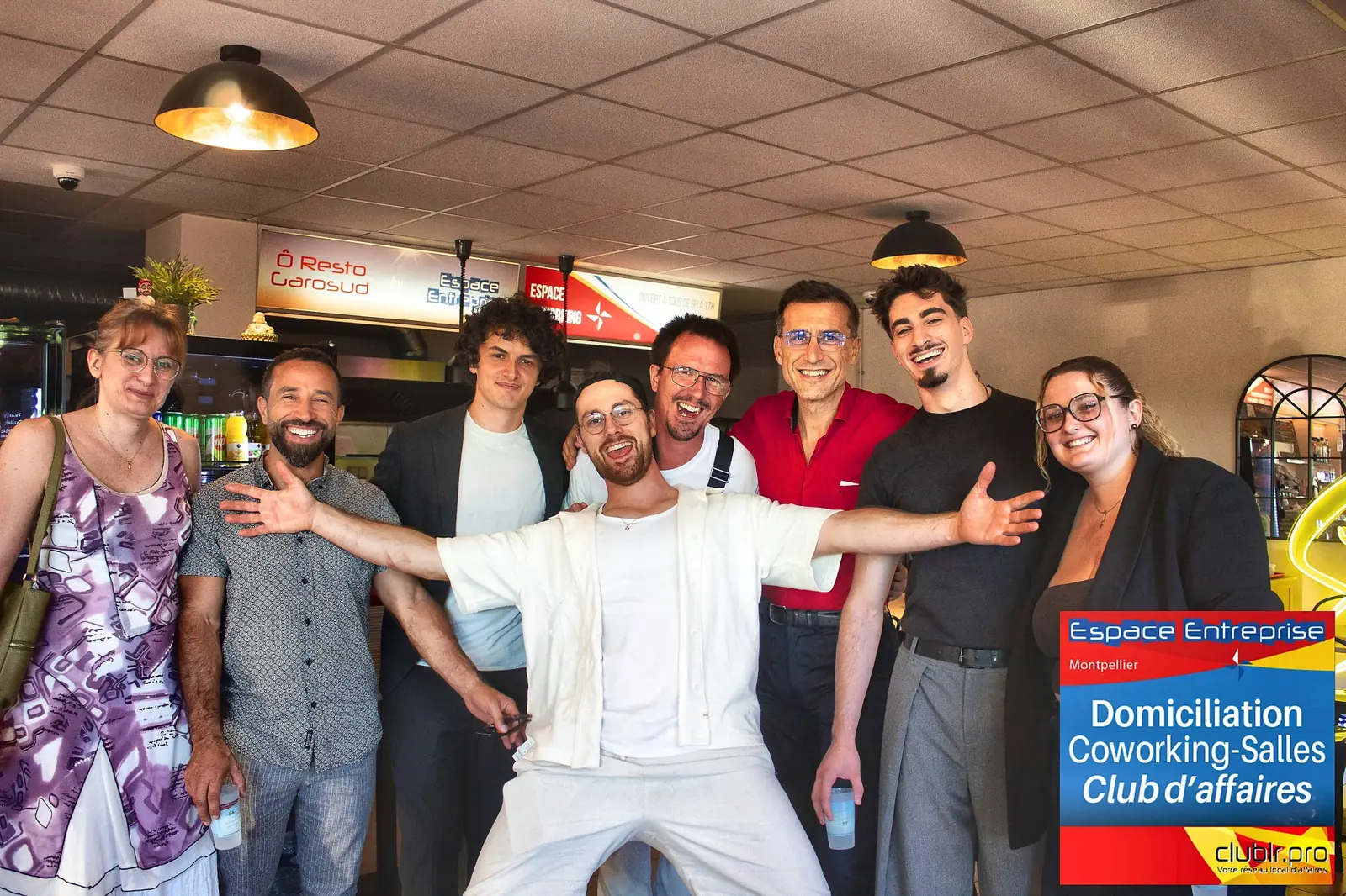 Afterwork Pitch Elevator Club LR juin 2026 à Montpellier : photo de groupe des participants