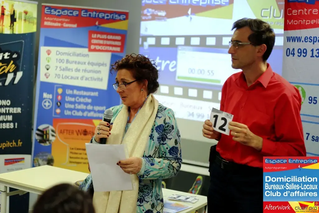 Afterwork Pitch Elevator Club LR mars 2019 à Montpellier : duo pitch