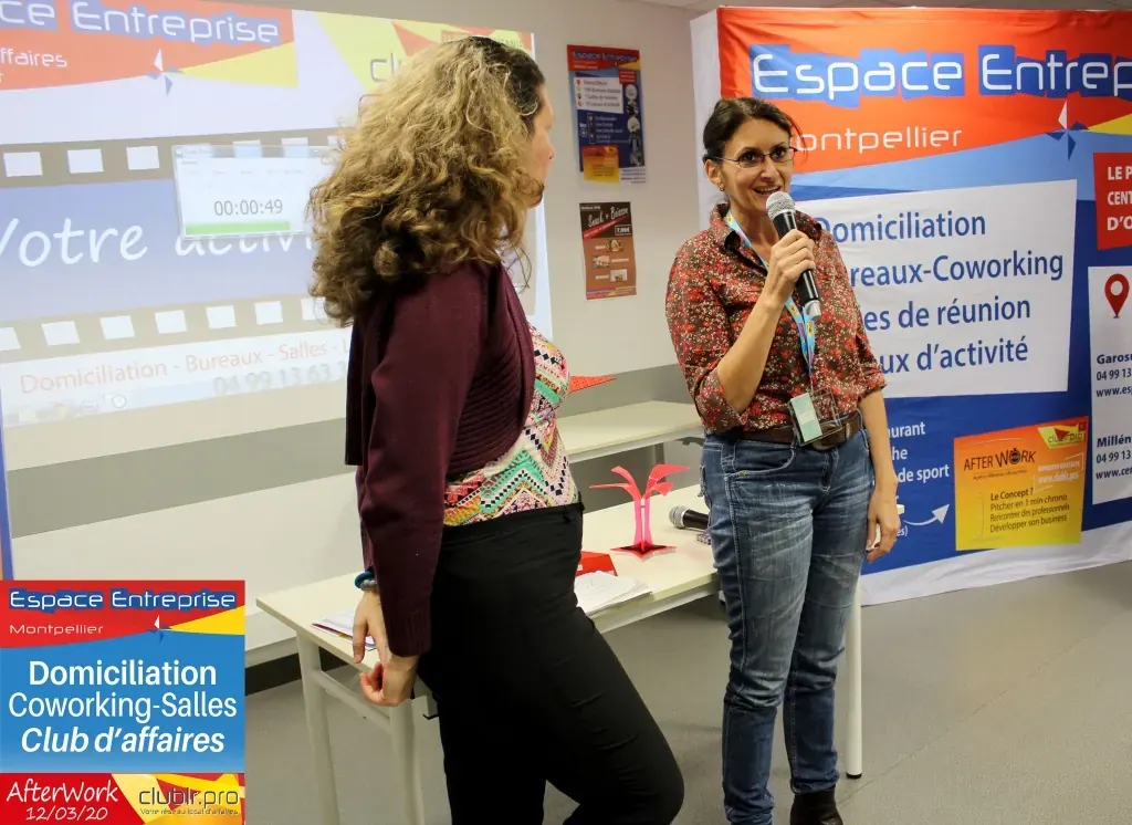 Afterwork Pitch Elevator Club LR mars 2020 à Montpellier : duo pitch