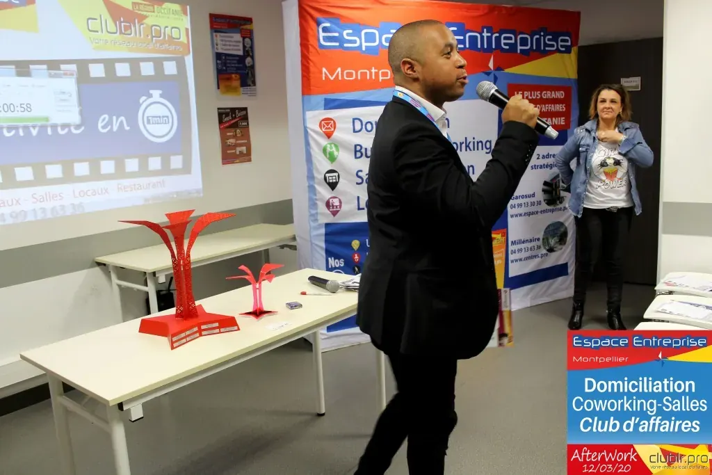 Afterwork Pitch Elevator Club LR mars 2020 à Montpellier : duo pitch
