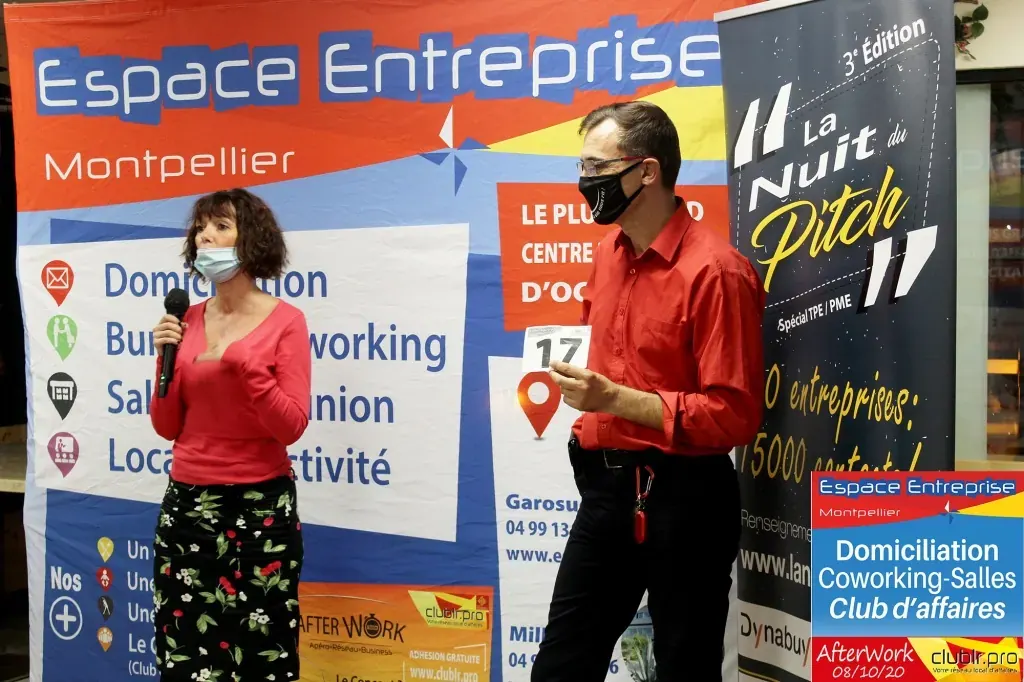 Afterwork Pitch Elevator Club LR octobre 2020 à Montpellier : duo pitch