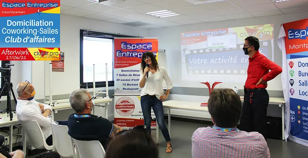 Afterwork Pitch Elevator Club LR juin 2021 à Montpellier : duo pitch
