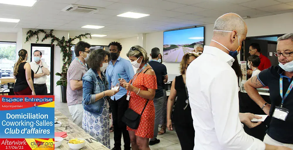 Afterwork Pitch Elevator Club LR juin 2021 à Montpellier : networking