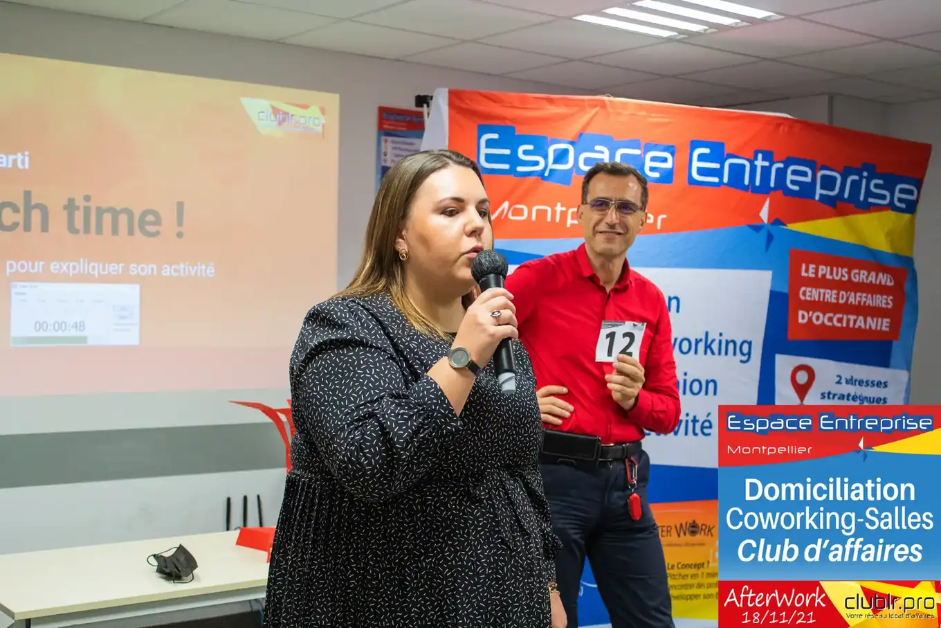 Afterwork Pitch Elevator Club LR novembre 2021 à Montpellier : duo pitch