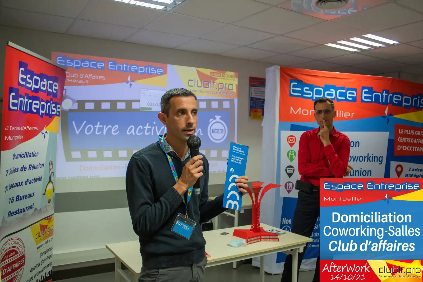 Afterwork Pitch Elevator Club LR octobre 2021 à Montpellier : duo pitch