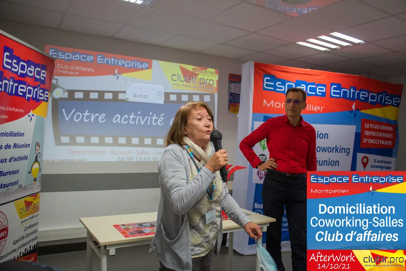 Afterwork Pitch Elevator Club LR octobre 2021 à Montpellier : duo pitch