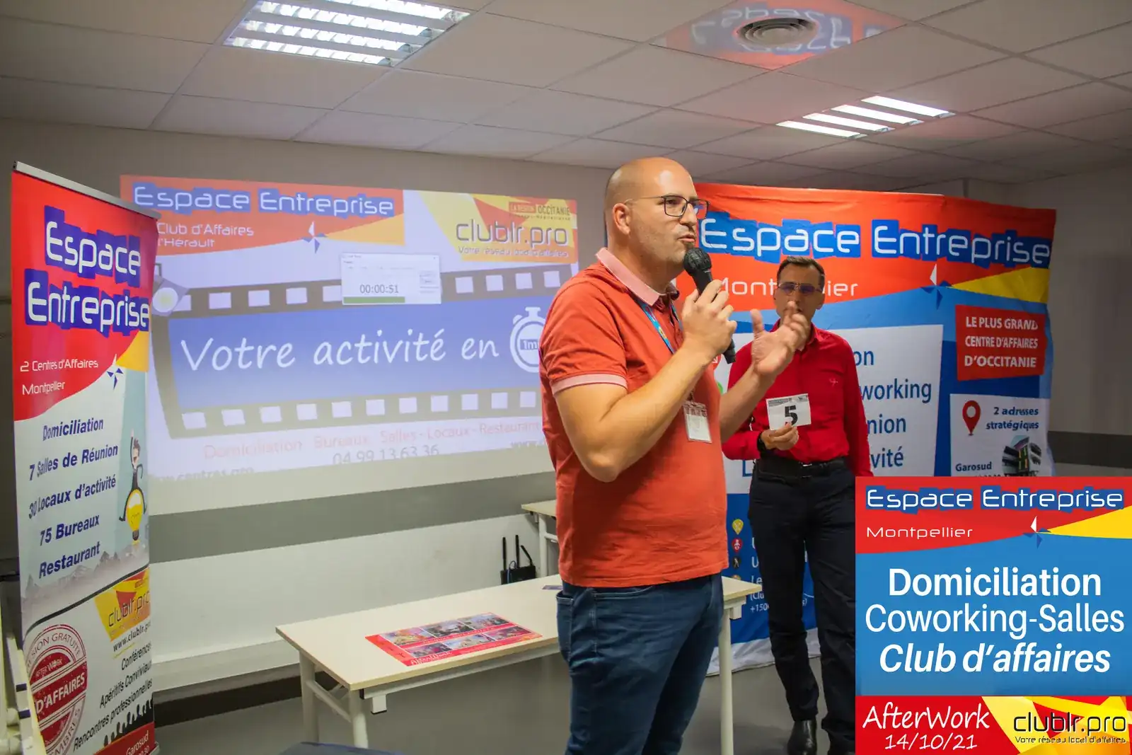 Afterwork Pitch Elevator Club LR octobre 2021 à Montpellier : duo pitch